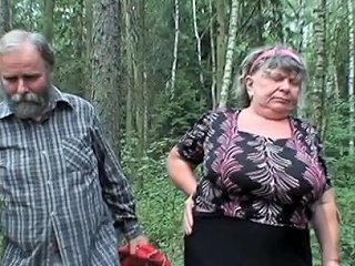 Perverted Granny Is Sucking In The Forest